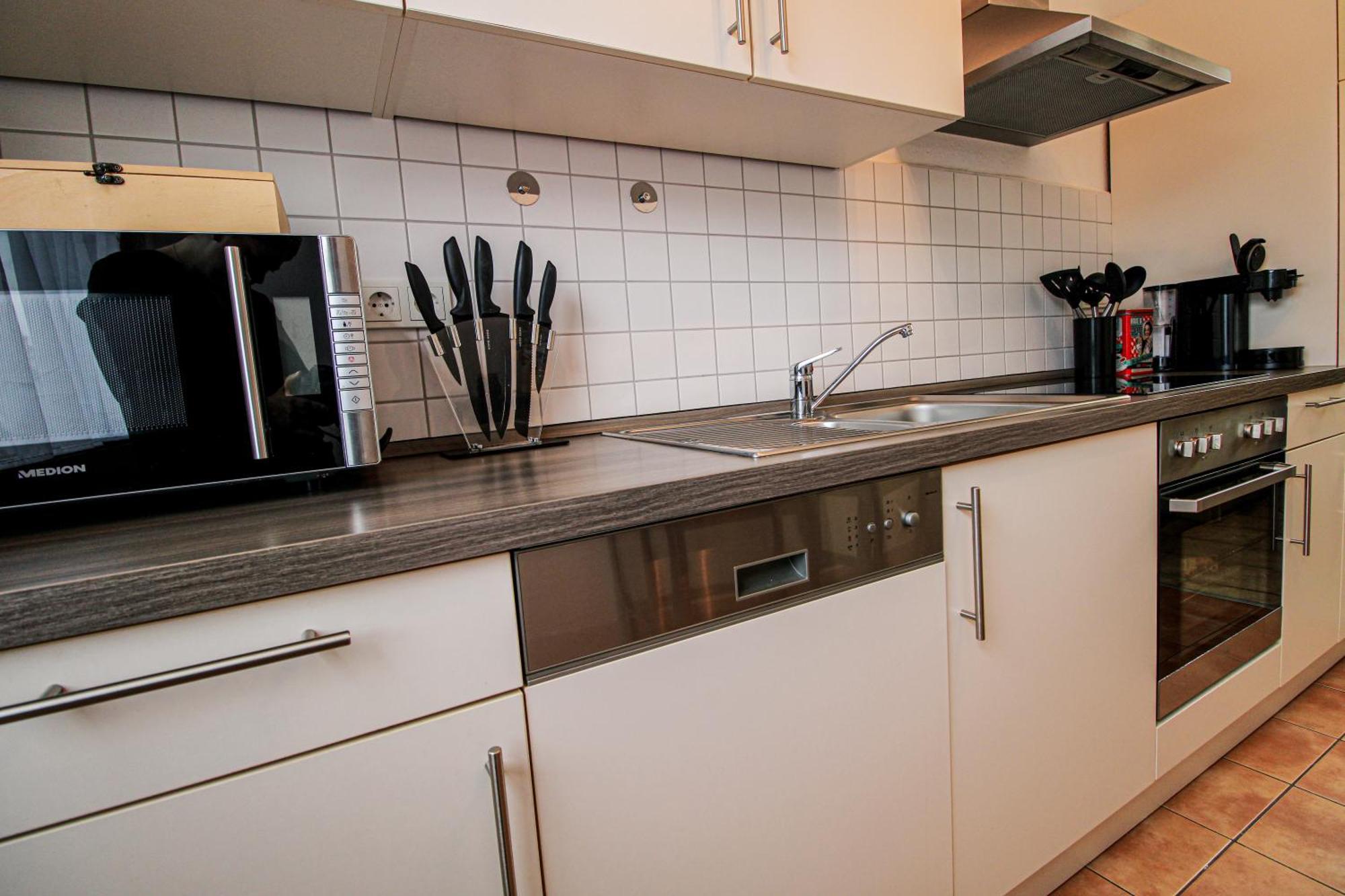 Moderne Fewo Sky Netflix Terrasse Burgblick Boxspringbett Waschtrockner Булай Екстериор снимка