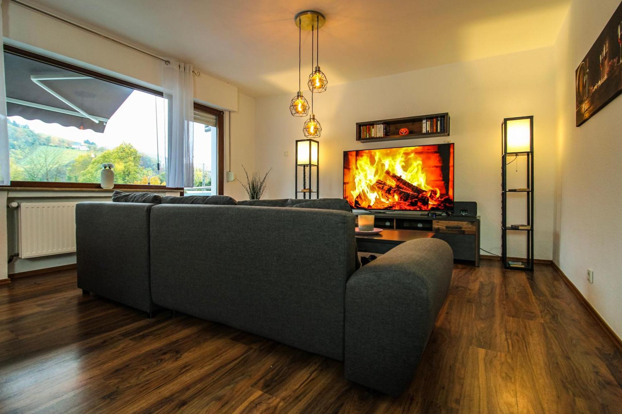 Moderne Fewo Sky Netflix Terrasse Burgblick Boxspringbett Waschtrockner Булай Екстериор снимка